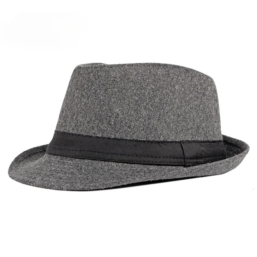 Unisex British Felt Jazz Hats For Middle Aged Men Bucket Hat Wool Fedoras Autumn Winter Gentlemen Wedding Party Magic Caps 250512