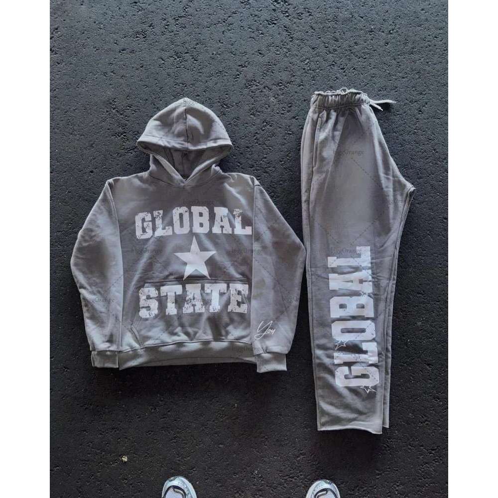 European And American Fashion Brand Streetwear Y2k Haruku Letter Print Colorful Hoodie Men Retro Casual Oversized Sweatshirt Designer
