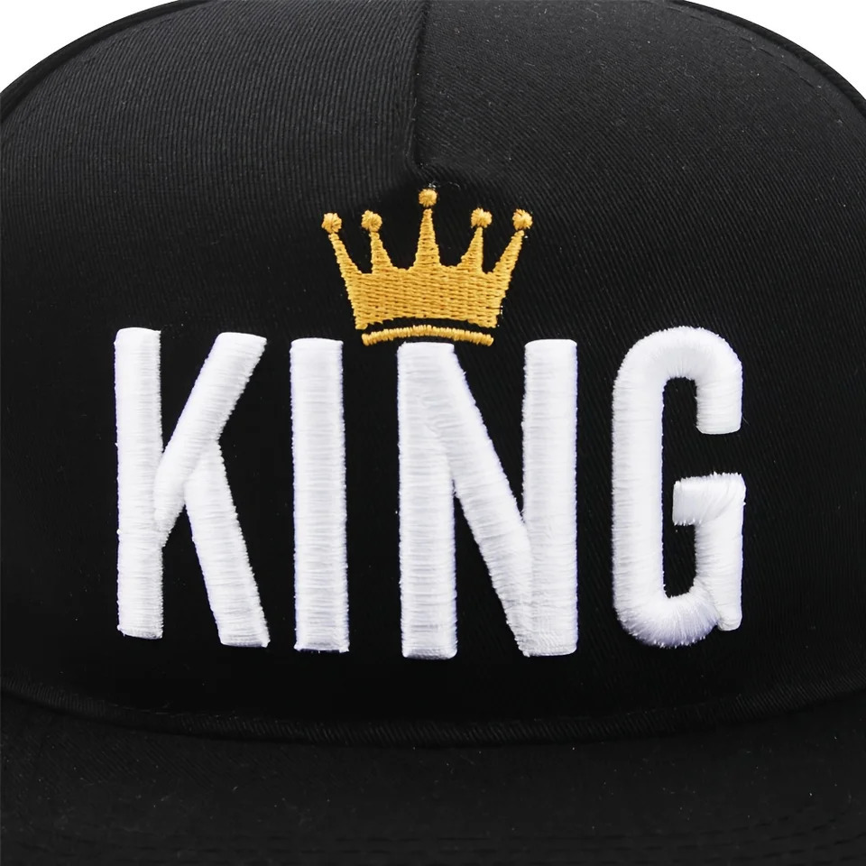 Unisex Crown KING Embroidery Hip-hop Hats Spring Autumn Outdoor Adjustable Casual Baseball Caps Sunscreen Hat 250512