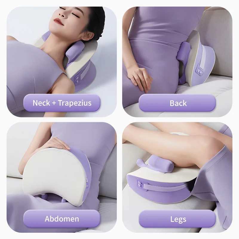 Trapezius Massage Pillow Wireless Electric Car Home Massager Heating Waist Neck Leg Cervical Shiatsu KneadingW250512