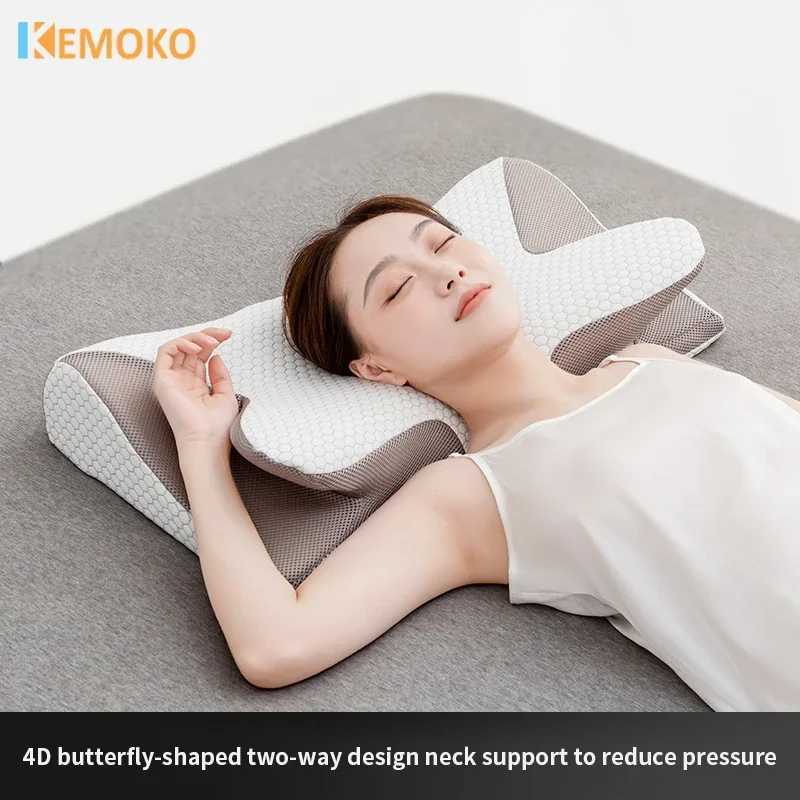 Neck Healthcare Bed Pillow Butterfly Sleep Memory Pillow Slow Rebound Comfortable for Ion Sleep Pillow Cervical OrthopedicW250512