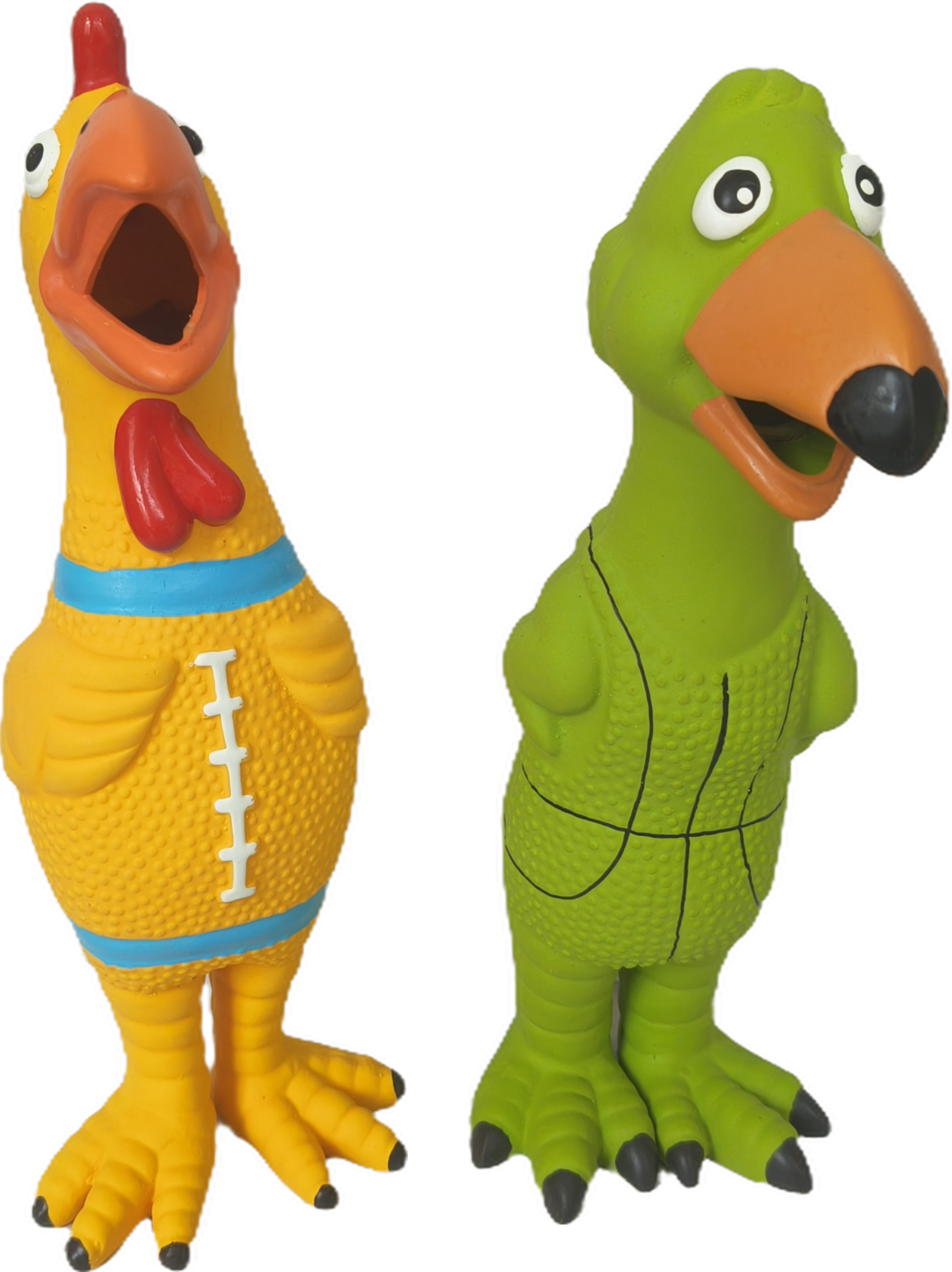 Squeaky Bird Latex Puppy Toy Rubber Screaming Sound Chewy Pet Dog Toys 2pcs/Pack