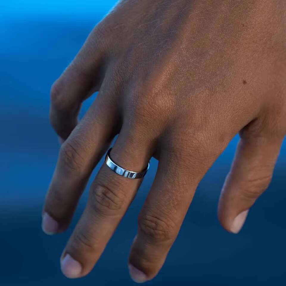 EManco Punk Trendy Minimal Unisize Mens Ring Stainless Steel Platinum Fashion Accessories Wholesale Direct Sales