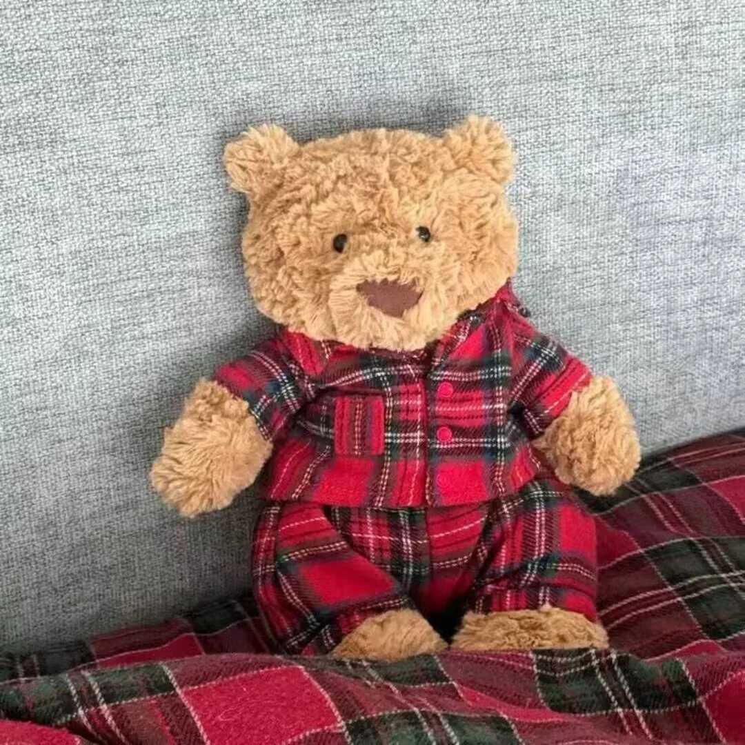 Hot Spot Barcelona Bathrobe Bear Eggplant Bear Strawberry Bear Doll Cute Soothing Companion Doll Festival Trendy Child Gift Toy z2505122KG3