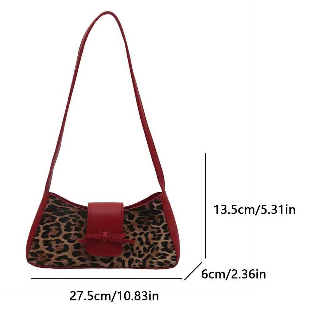 Leopard Print Shoulder Bag PU Leather Underarm Bag with Zipper Closure Cute Hobo Tote Handbag for Women Work Shopping TravelXJ250512