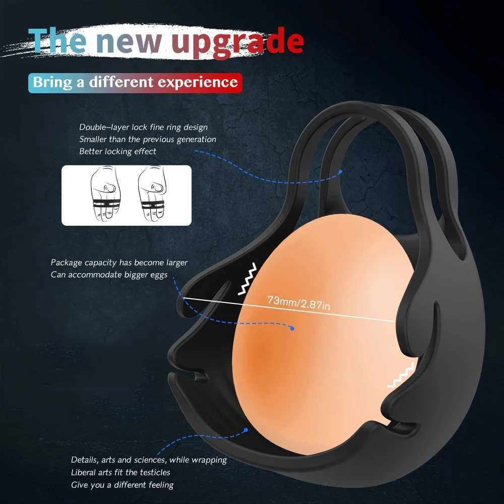 Vibrating Penis Massager Male Chastity Cock Ring Sex Toys for Men Wireless Remote Control Testicle Vibrator Mens Masturbator W250512