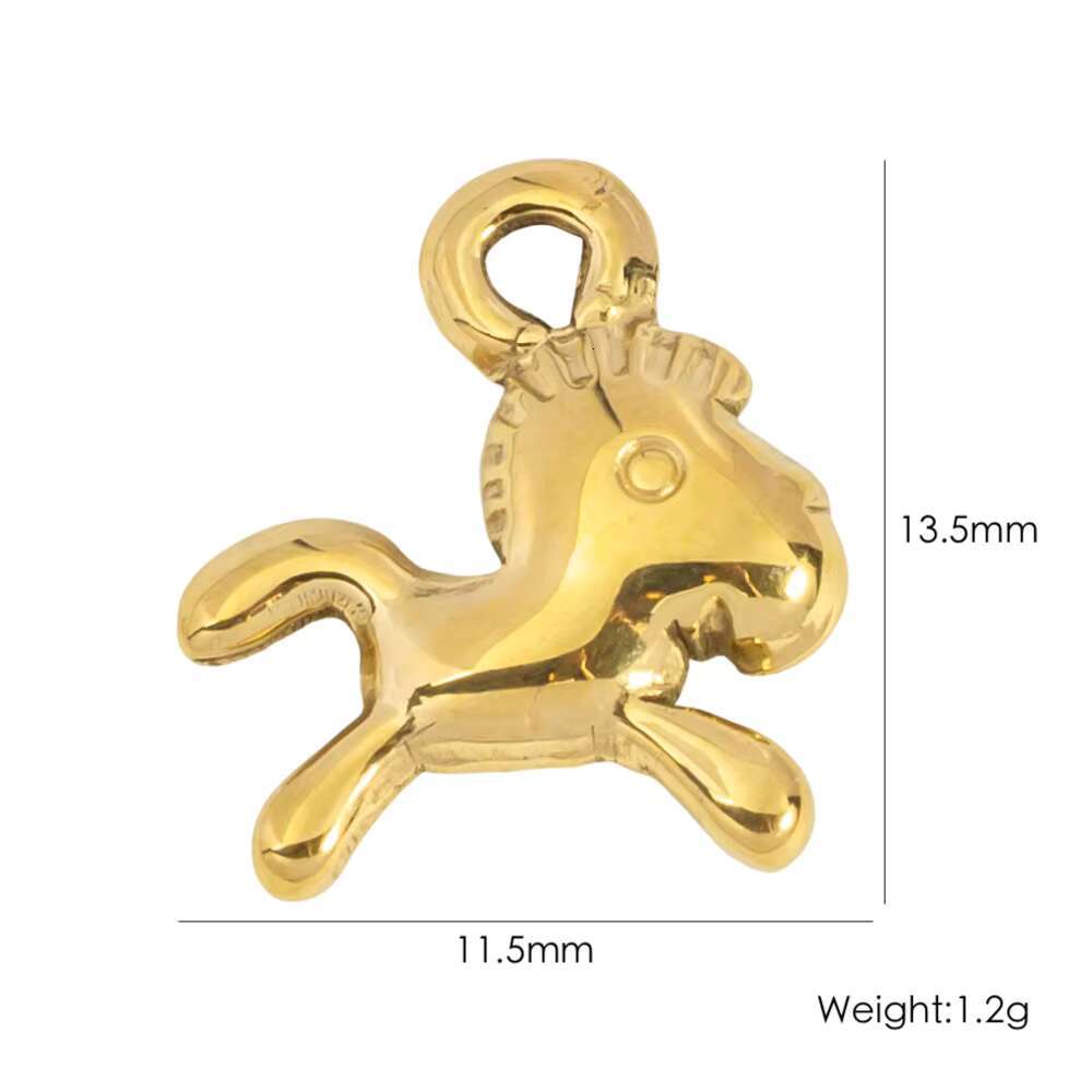 Geometric Custom Stainless Steel Charm Pendant for DIY Bracelet Necklace Vintage Charm Pendants Jewelry Personalized Gifts