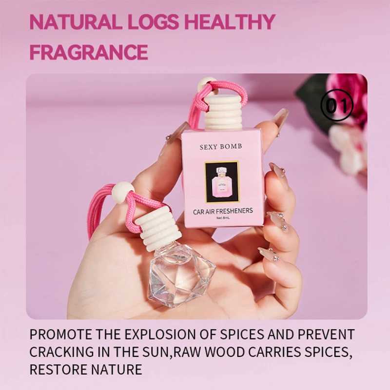 Fresh Natural Perfume Unisex Lasting Car Aromatherapy Eau De Toilette Cute Fruity Charm Deodorant Lanyard Decorative PerfumeXJ250512