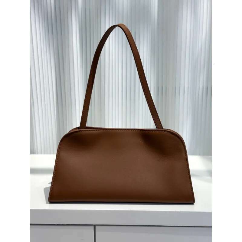VOAETEC 2025 Summer High Quality First Cowhide Minimalist Underarm Commuting Temperament Tote Handbag Messenger Bag Women