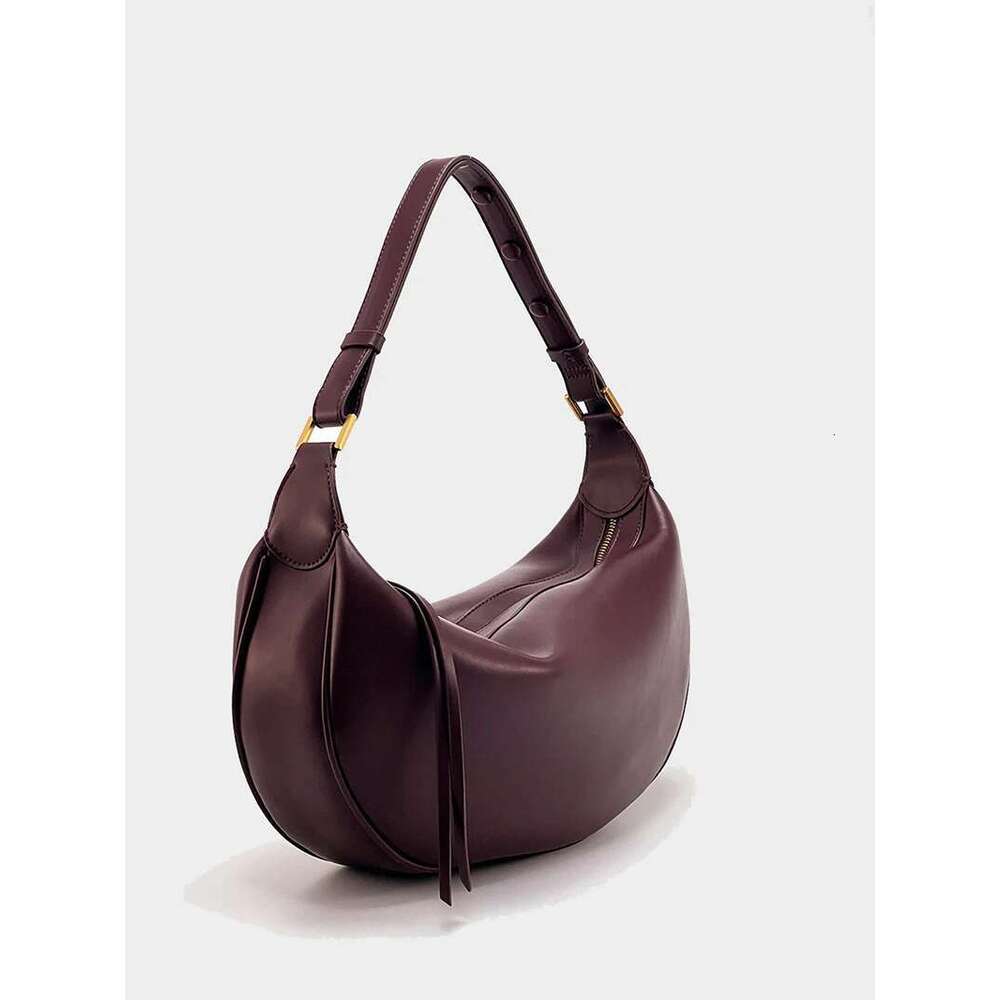 New Crescent Armpit Bag For Women Large Capacity Shoulder PU Leather Crossbody Bags Trendy Purs Dumpling