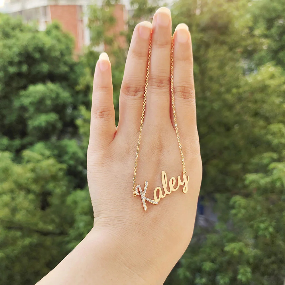 DODOAI Personalized Custom Letter Necklace/Customized Name Necklace Stainless Steel Pendant for Women CustomJewelry Gift Fashion 250512
