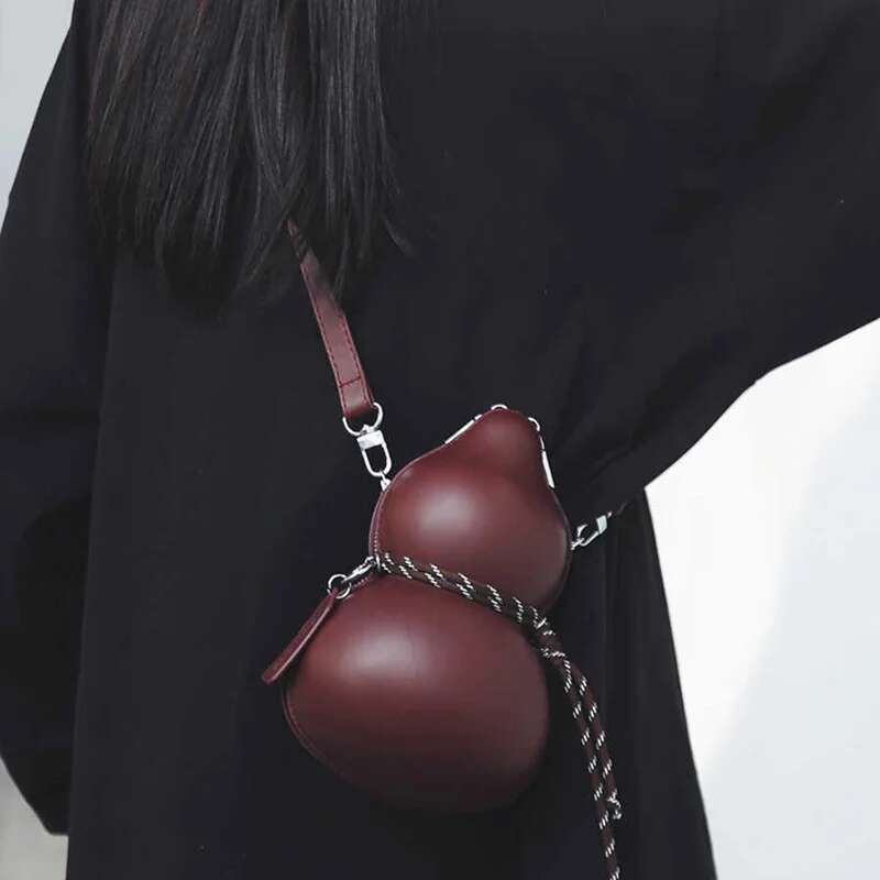 Crossbody Fashion High Quality Shoulder Bag Funny Niche Design Wine-Containing Gourd Personality Couple Bags For Women Man