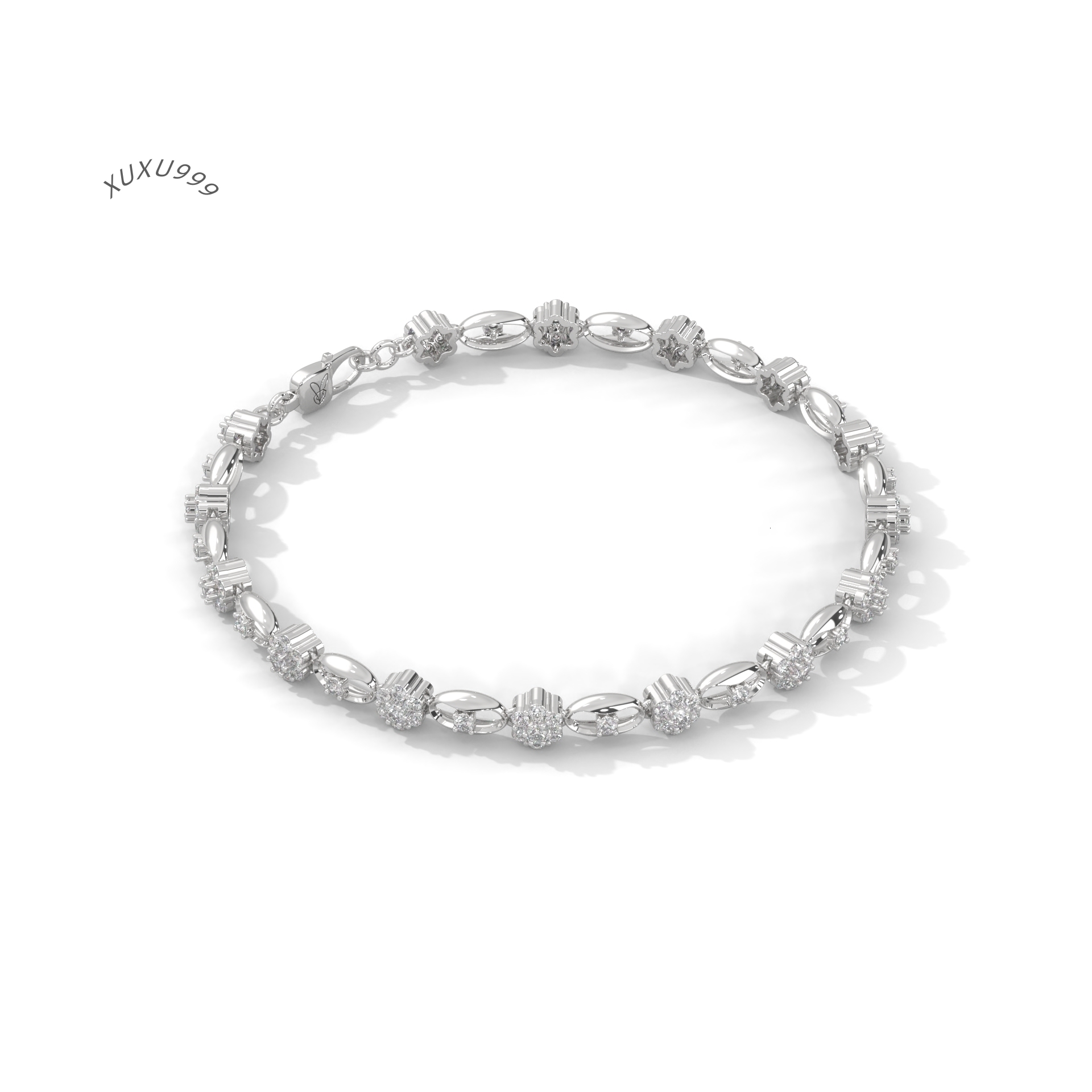 Wholesale Cheap Price White Gold Moissainite Diamond Tennis Bracelet Sustainable Luxury for the Modern Consumer