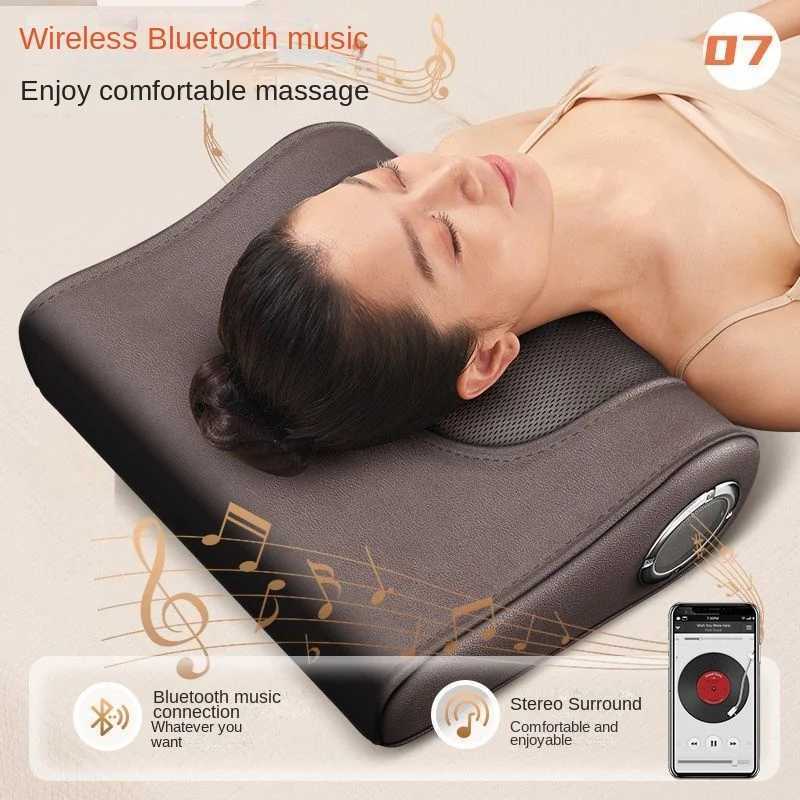 Electric Massage Mattress Bluetooth Music For Neck Back Foot Body Relax Pain Relief Vibrating Kneading Infrared Heating CushionW250512