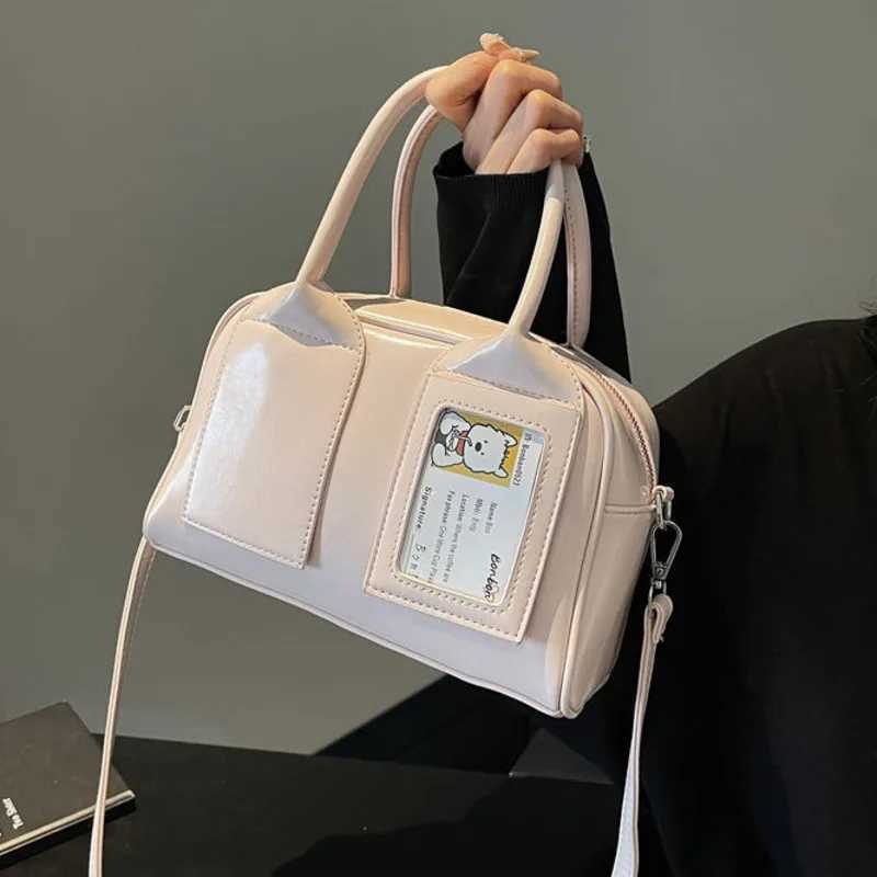 Bow Love Itabag Tote Bag PU Crossbody Bag Y2K Kawaii Zipper Sweet Girl Japan Korea Cute Pendant Silk Scarf Bowling Storage BagXJ250512