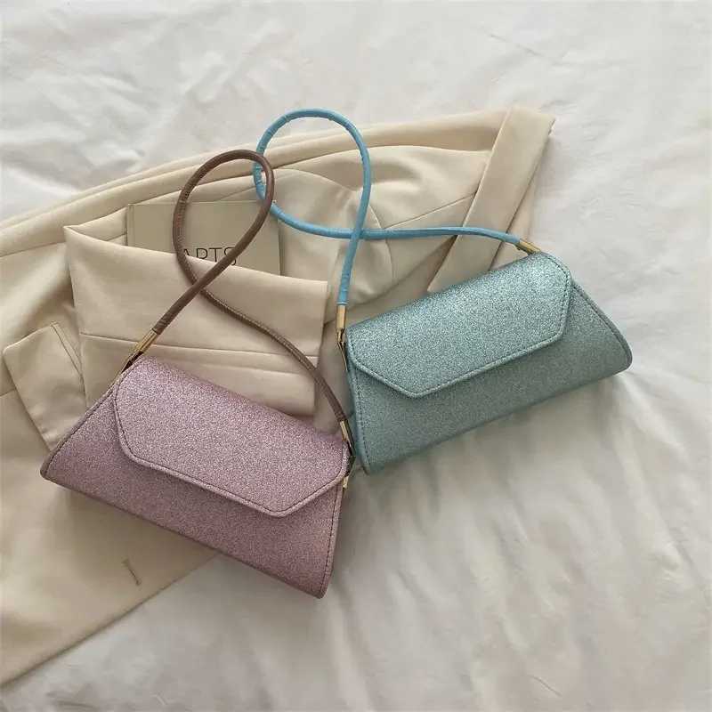 Ladies Fashion Glitter BagShoulder BagFlap Baguette BagW250512