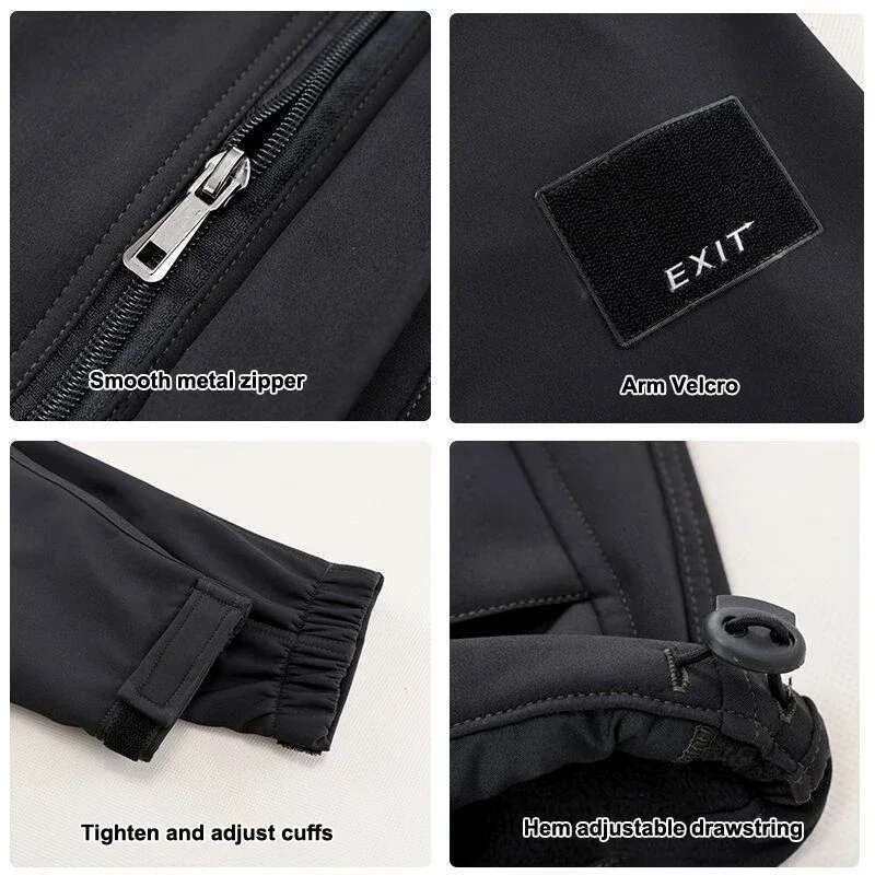 Men's Winter Autumn Work Men Sportswear 2 Piece Set Sporting Suit Jacket+Pant Sweatsuit Male Fashion Clothes Brand Tracksuit