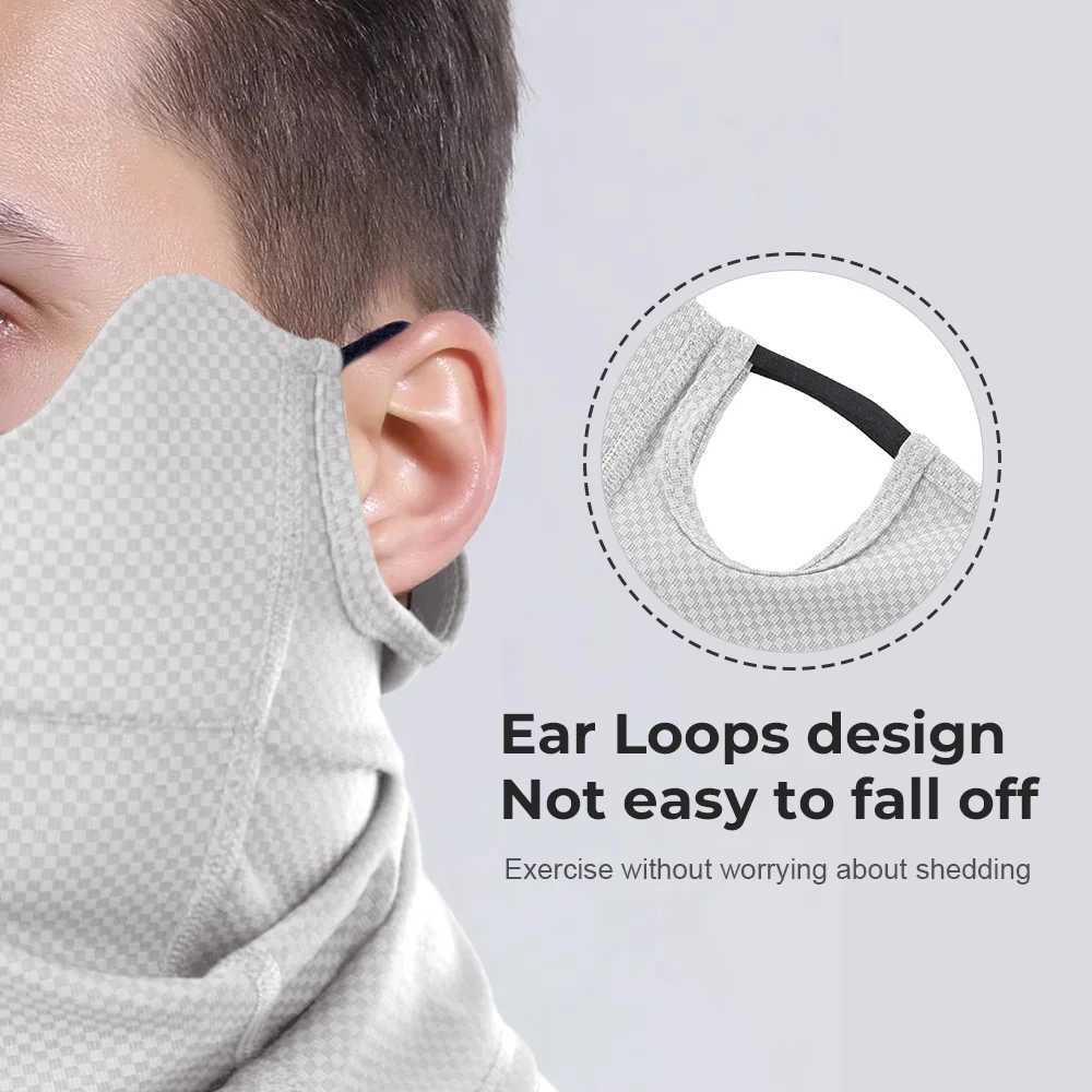 Sports Face Masks Breathable Half Mask Cool Face Cover Anti-UV Hiking Scarf Bandana for Outdoor Running Bicycle Tactical SummerW250512