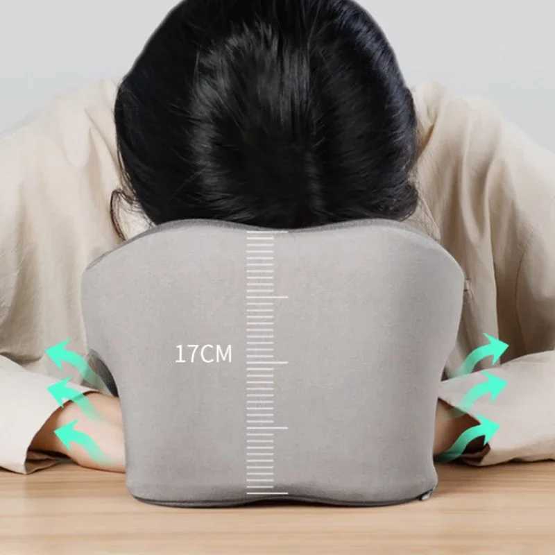 Travel Pillow U-Shape Pure Memory Foam Neck Pillow For Airplane Office Nap Cervical Pillows Flight Sleeping Head Neck SupportW250512