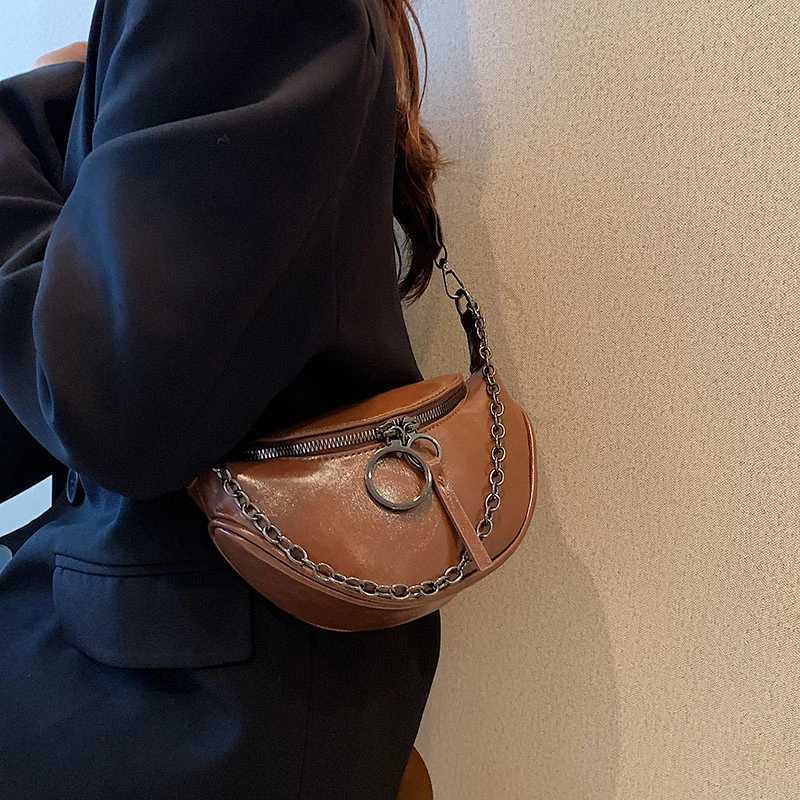 Travel Casual Chest Bag fashion Leather Waist Bag Women Fanny Pack Luxury Chest Pack Chain Handbag Female shoulder Crossbody BagXJ250512