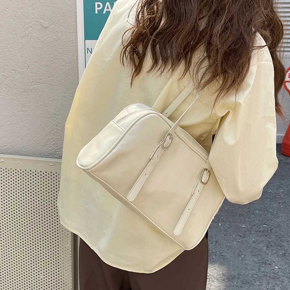 Vintage PU Leather Women Tote Handbag Fashion High Quality Shoulder Bag Large Capacity Chic Hobo Bag Designer Solid Underarm BagXJ250512