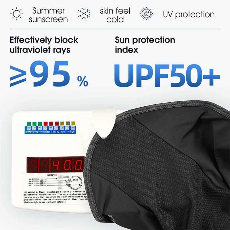 WEST BIKING Summer Cycling Headgear Ice Silk Sunscreen Men Women Full Face Mask UFR50+ Anti-UV Running Fishing Climbing ScarfW250512