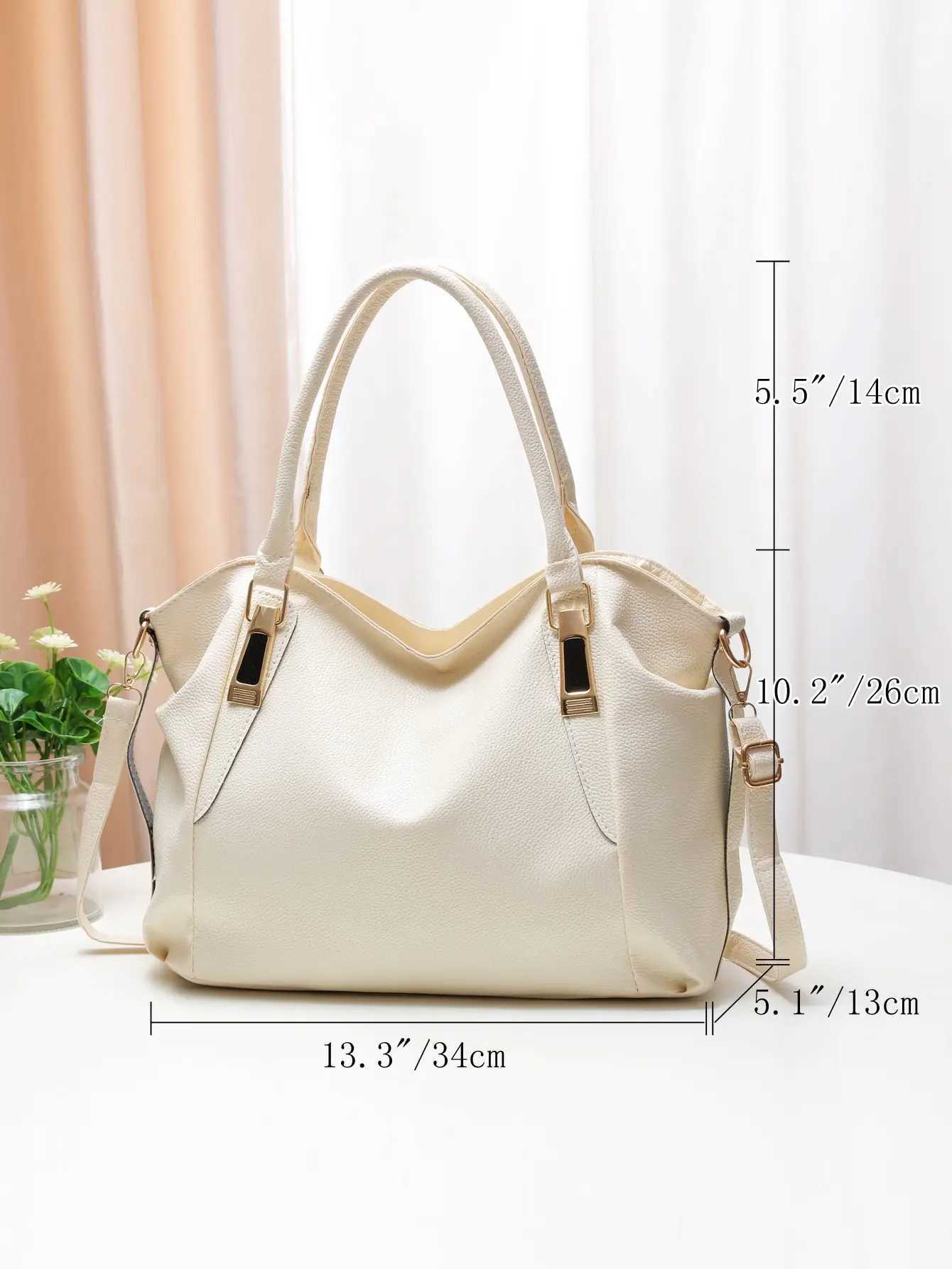 Casual and fashionable womens shoulder bag solid color soft large capacity handbag crossbody bagW250512