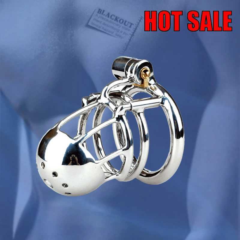 BLACKOUT New Arrival 316 Stainless Steel Male PA Chastity Device Penis Ring Cock Cage Adult Sex Toys Kidding Zone Bridge-01 W250512