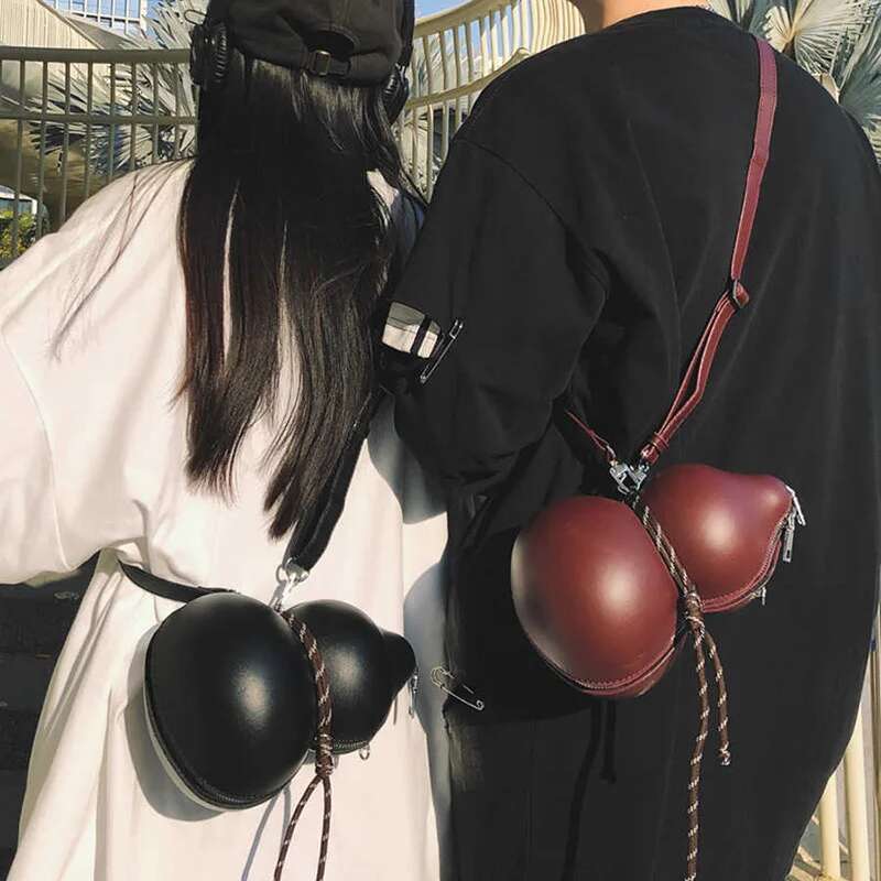 Crossbody Fashion High Quality Shoulder Bag Funny Niche Design Wine-Containing Gourd Personality Couple Bags For Women Man
