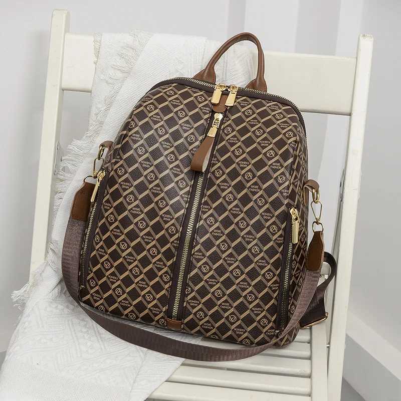 Fashion Soft Leather Texture s Shoulder Bag Square Lattice Pattern s Shoulder Bag Leisure Hundred Ladies Handbag S Z250512