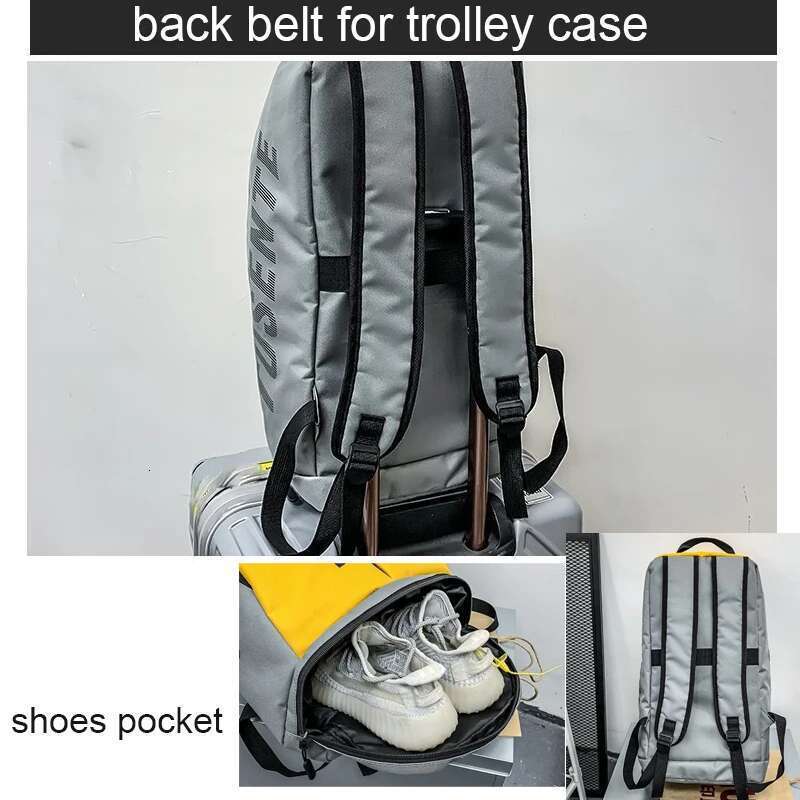 Large Capacity Sport Gym Bag Women Fiess Backpack Waterproof Multi-Functional Shoes Warehouse Travel Pack Sports Shoulder Bags