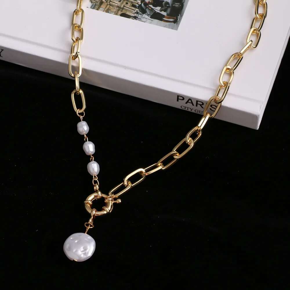 Korean pearl choker necklace for women