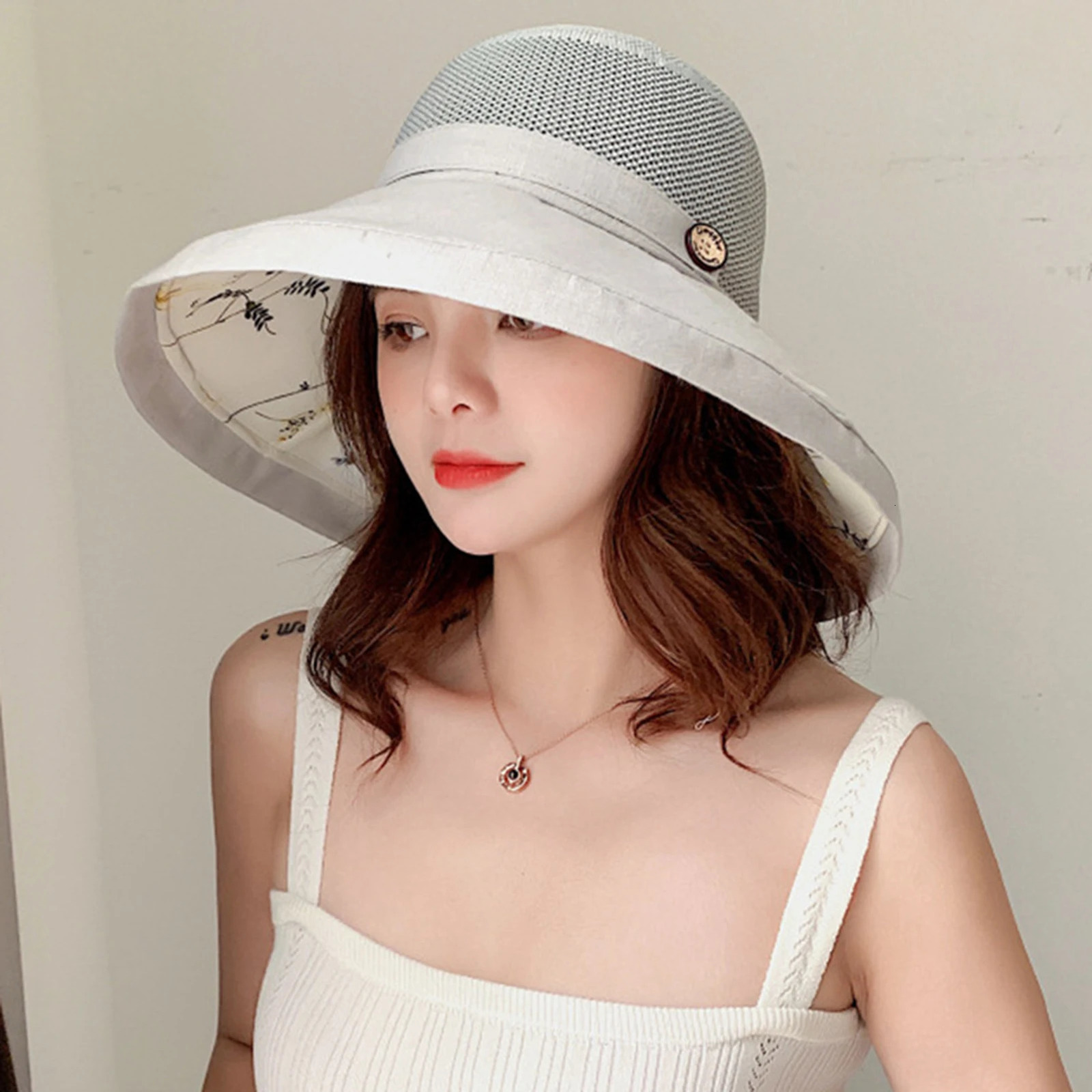 Womens Sunshade Hat Portable Folding Widebrimmed For Travel Camping Fishing Spring Summer UV Resistant Large Eave 250512