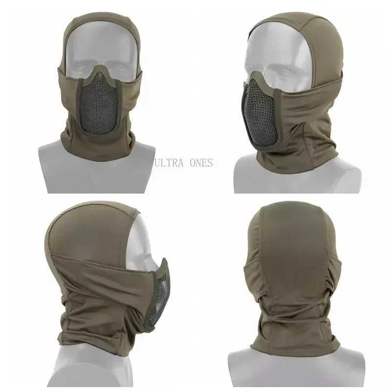 Tactical Balaclava Full Face Scarf Mask Shooting Cs Game Airsoft Headgear Masks Hunting Cycling Riding Windproof Face SheildW250512