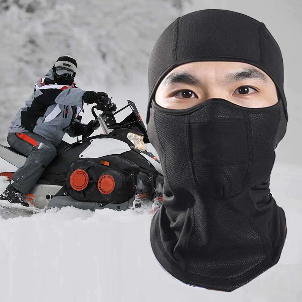 Winter Thermal Fleece Balaclava Hood Windproof Ski Full Face Mask Windproof And Outdoor Cold-Proof Warm Hat For Cold WeatherW250512
