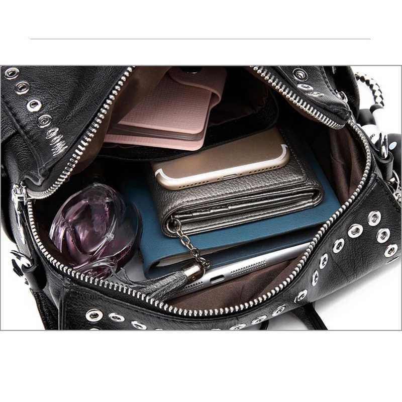 Women Genuine Real Leather Backpack Multifunctional Shoulder Bag Female Travel Teenage Fashion Schoolbag Z250512