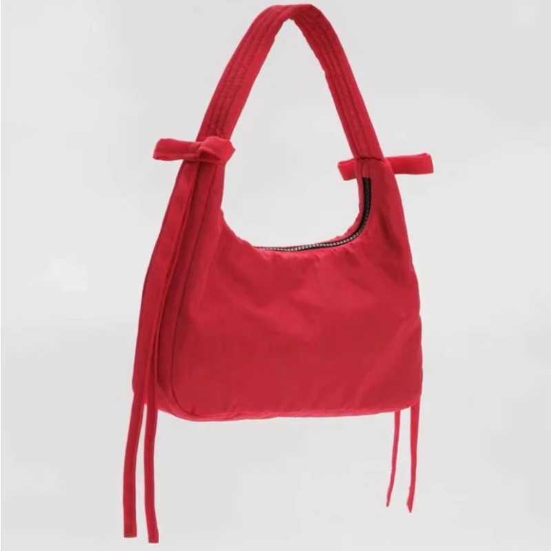 Fashion Trendy All Match Womens Handbags Vintage Y2k Aesthetic Simple Underarm Bag Streetwear Casual Bow Shoulder Bags KoreanW250512