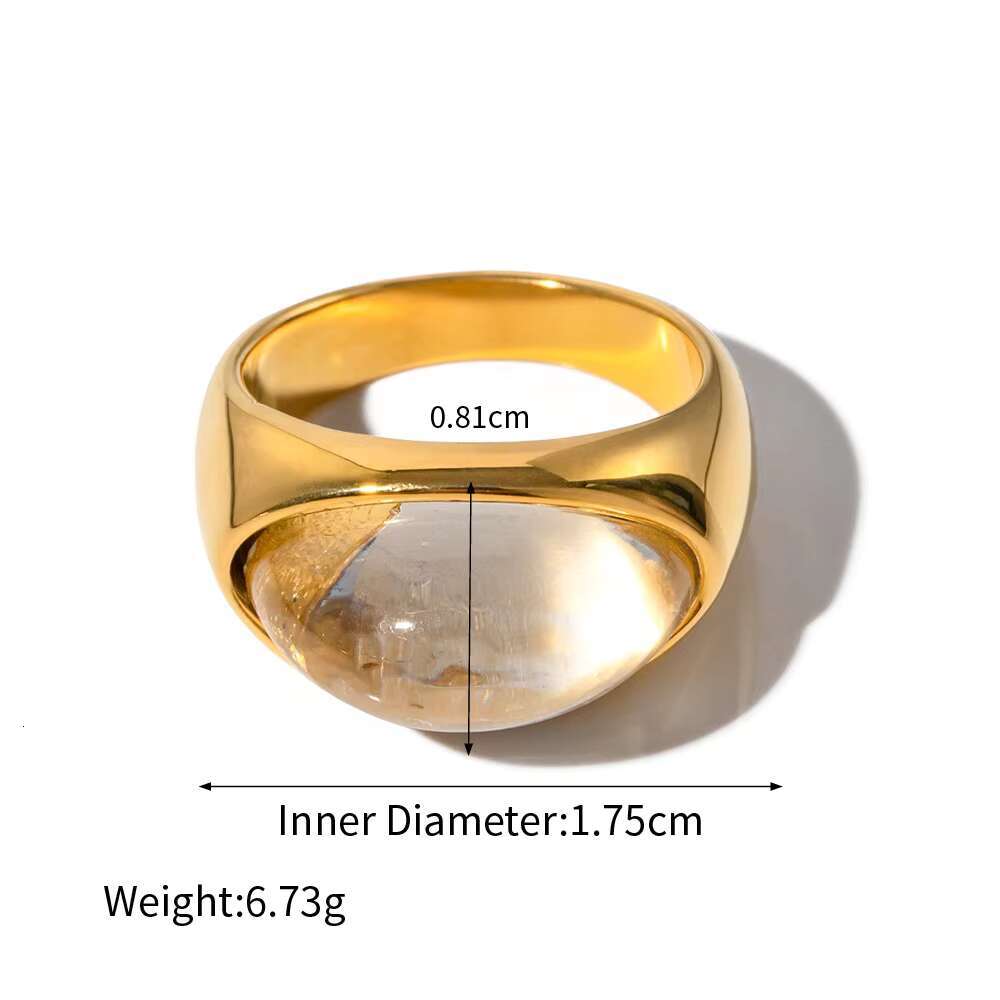 Stainless Steel Ring 18k Gold Plated Ring Jewelry Women Rings Jewelry Women