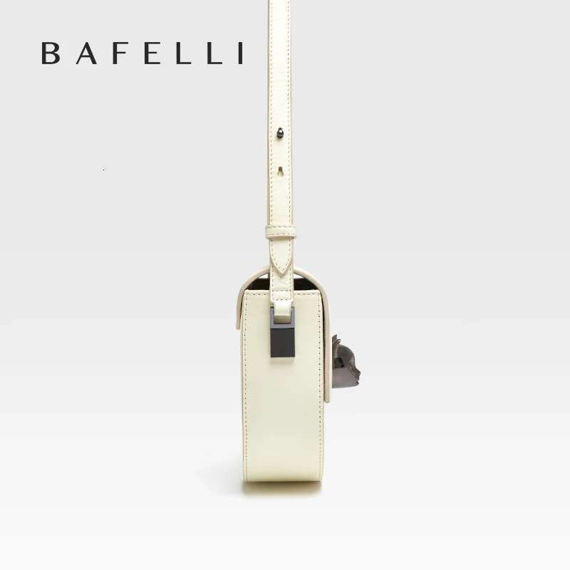 BAFELLI Women's 2025 NEW GENUINE LEATHER FASHION CROSSBODY CAT BAGS FEMALE CASUAL STYLISH SADDLE SHOULDER PURSE BRAND