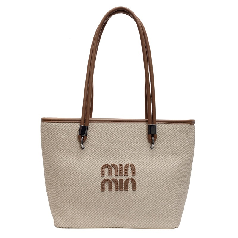 2025S designer large capacity tote min new beach woven women handbag fashionable armpit niche shoulder bag