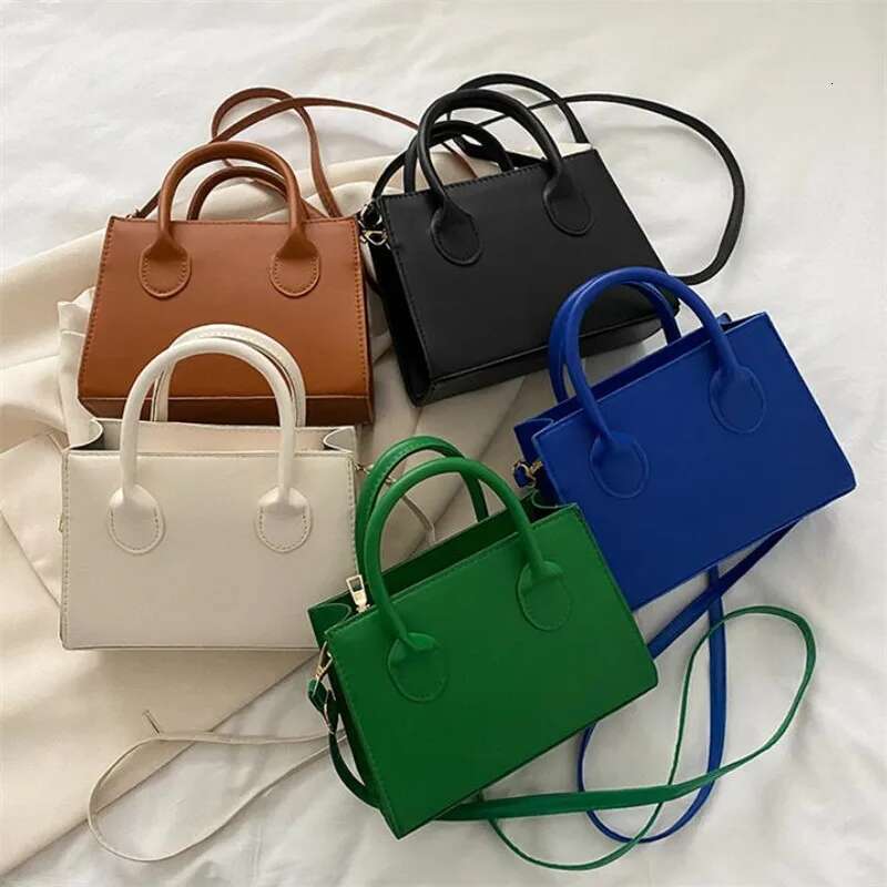 Trendy Square Handbag For Women Simple Mini Crossbody Bag, Minimalist Top Handle Shoulder Solid Color Purse Designer Bag