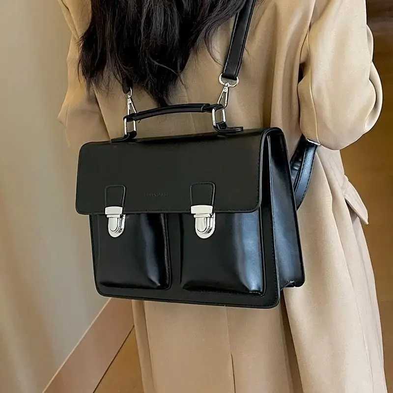 JK Fashion Black Japan Style Students Backpacks School Messenger Shoulder Bags Women Handbags Z250512