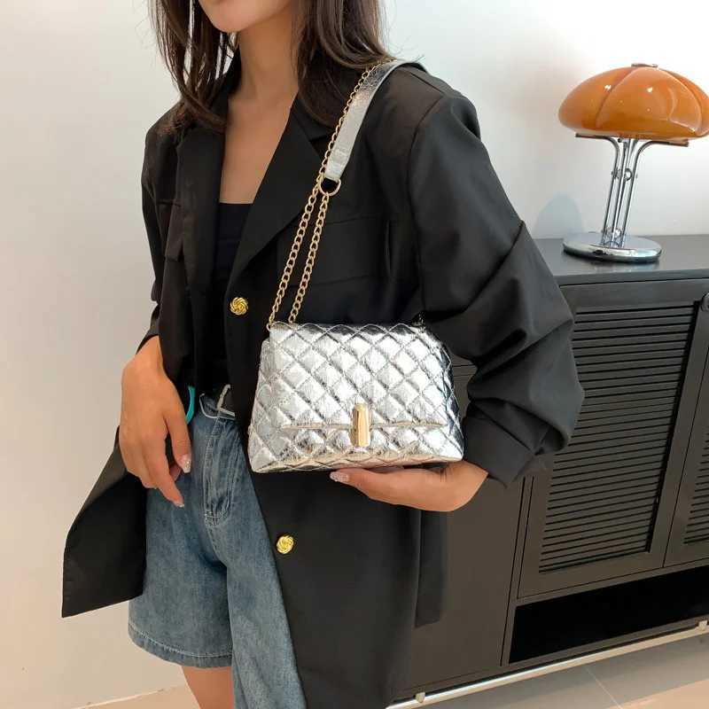 Women PU Leather Shoulder Bag Chic Glitter Design Tote Handbag Sparkly Y2K Cell Phone Bag Female Crossbody Commuting Bag Z250512