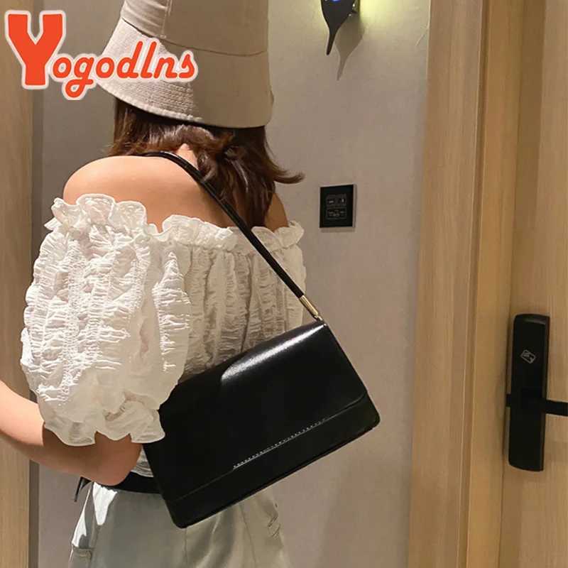 New Simple Shoulder Bag For Women PU Leather Armpit Bag Solid Color Lady Handbag Casual Girls Small Square Bag bagXJ250512