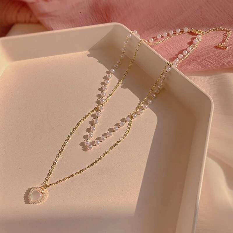 Zinc alloy opshineqo heart necklace