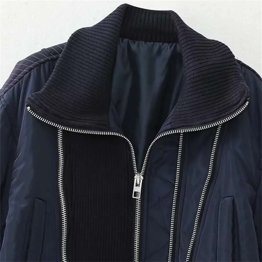 UNIZERA Autumn/Winter Product Women's New Fashion Casual Versatile Zipper Decoration Panel Pilot Jacket Coat
