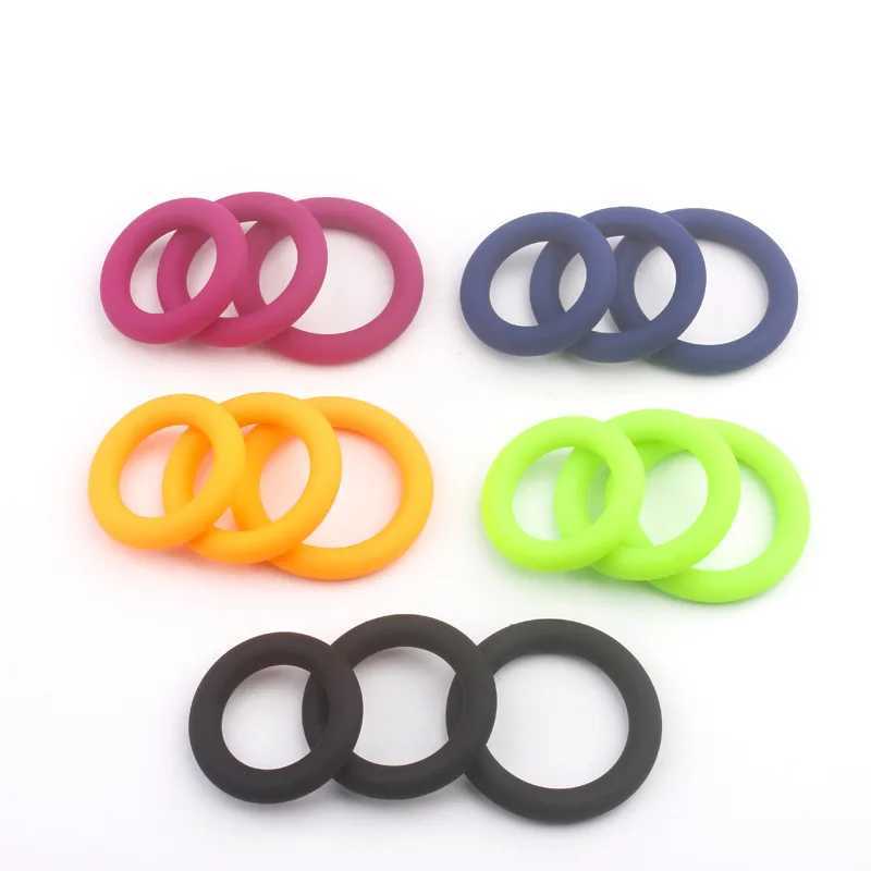 3Pcs Penis Ring Set Silicone Cock Rings Ejaculation Delay Cockring Sex Toys For Men Adult Product Dick Lock Erection Sexy Shop W250512