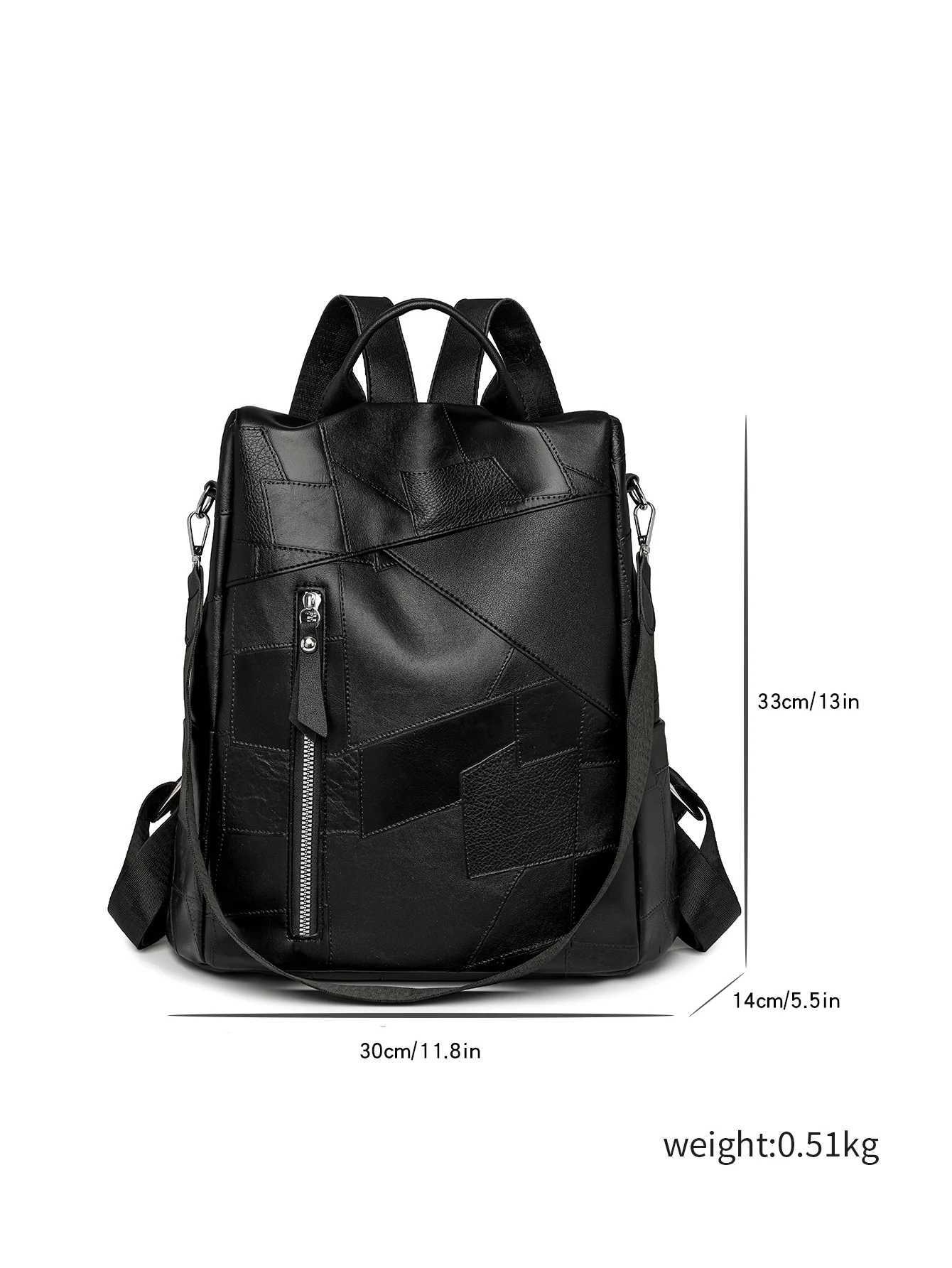 New Fashion Casual Backpack Womens Bag Fashion Bag Large Capacity Shoulder Portable Student School Bag Z250512