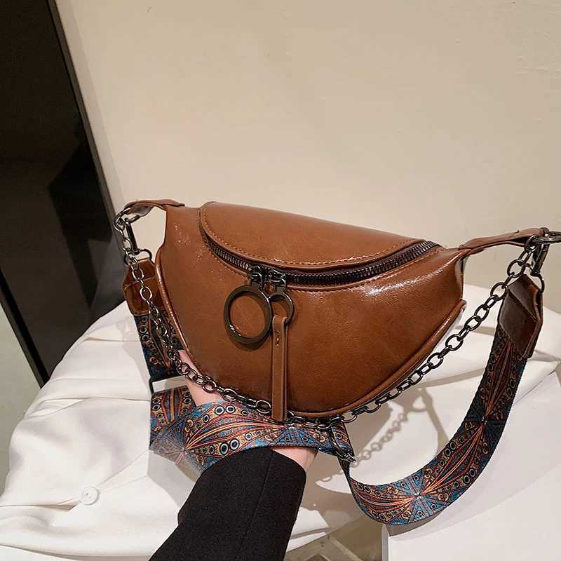 Travel Casual Chest Bag fashion Leather Waist Bag Women Fanny Pack Luxury Chest Pack Chain Handbag Female shoulder Crossbody BagXJ250512