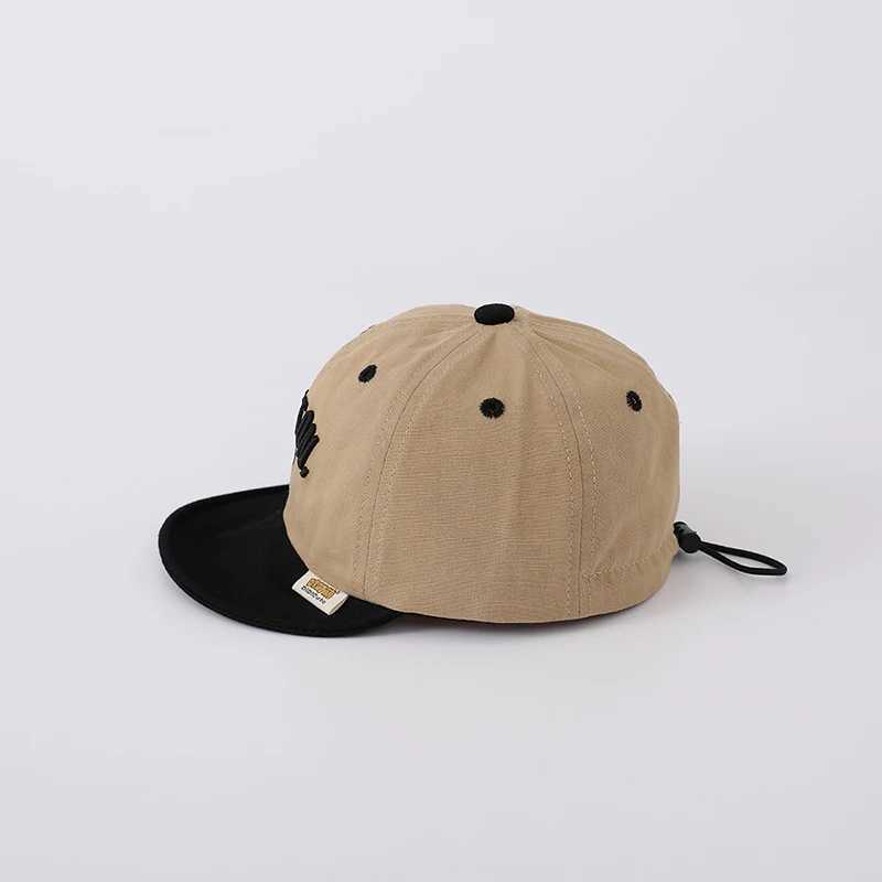Korean Letter Toddler Boy Girl Baseball Cap Embroidered Baby Cap Soft Cotton Summer Infant Peaked Hat R250512